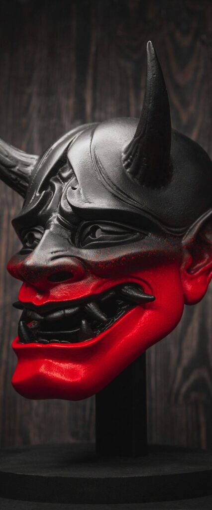 Oni Mask 8k iPhone Wallpaper