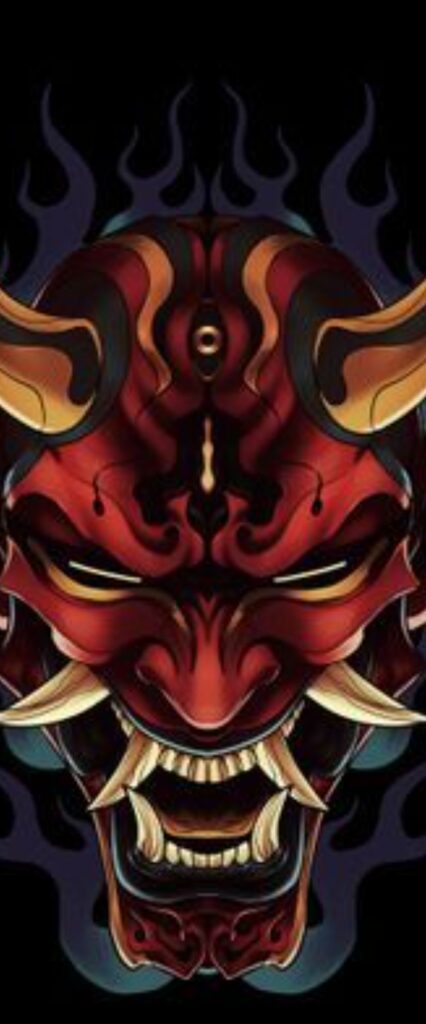 Oni Mask Best iPhone Wallpaper