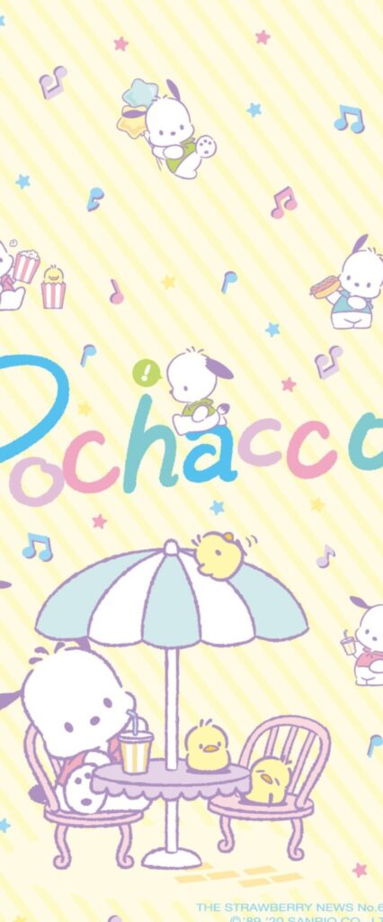 Pochacco iPhone Wallpaper 4k