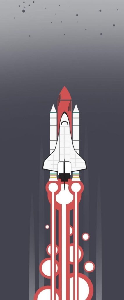 Rocket iPhone Lock Screen Wallpaper