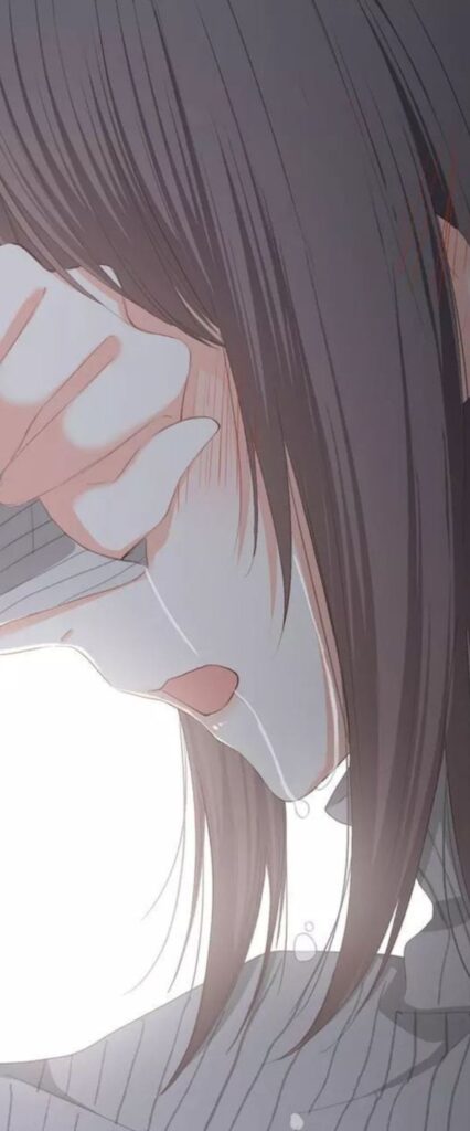 Sad Crying Anime Girl Wallpaper For iPhone X