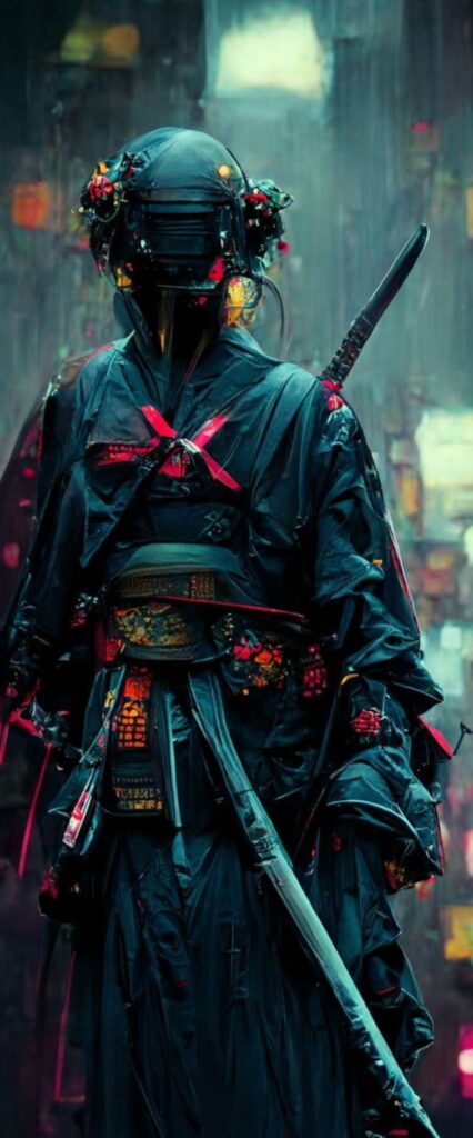 Samurai iPhone Lock Screen Wallpaper