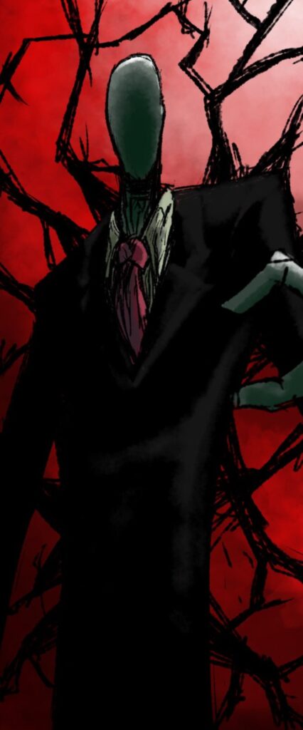 Slender Man iPhone Home Screen Wallpaper