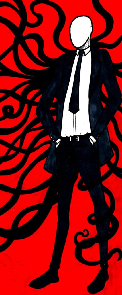 Slender Man iPhone Lock Screen Wallpaper