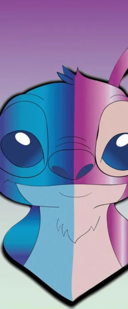 Stitch And Angel Wallpaper For iPhone 14 Pro