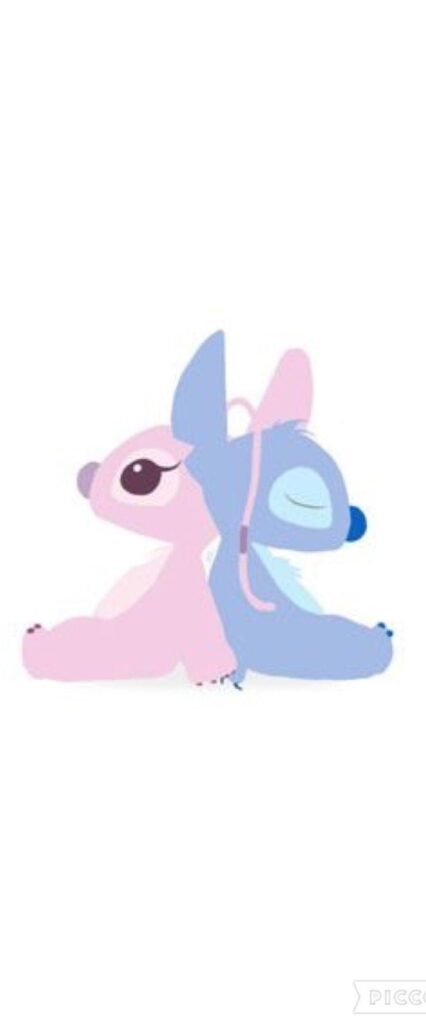 Stitch And Angel Wallpaper For iPhone