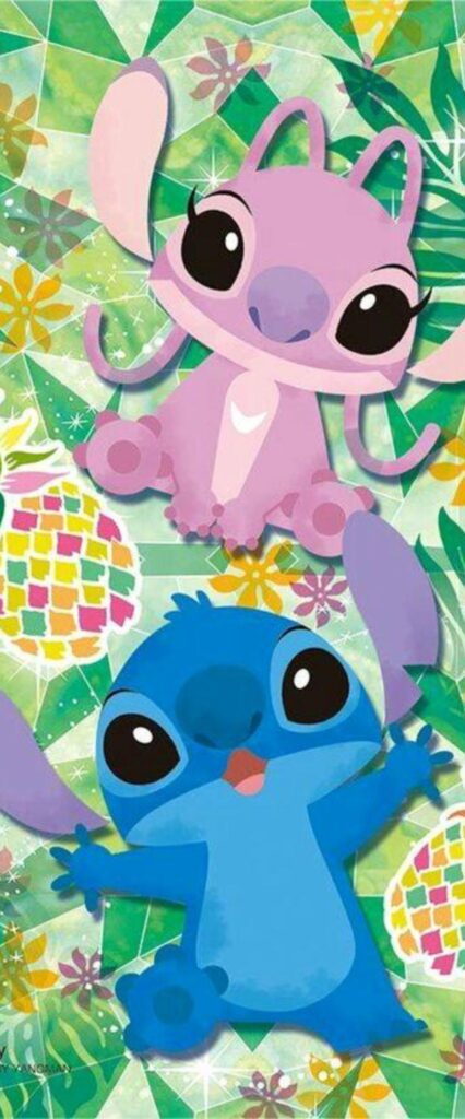 Stitch And Angel Wallpaper iPhone