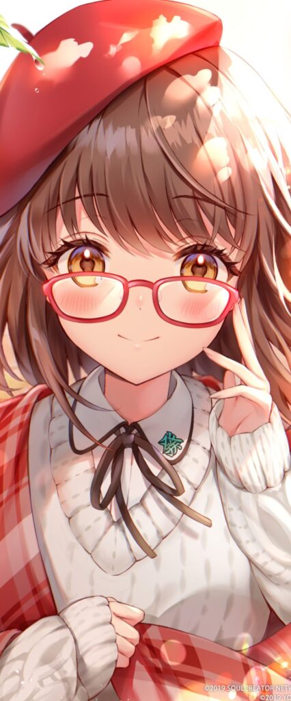 Sunglasses Anime Girl Wallpaper For iPhone 11