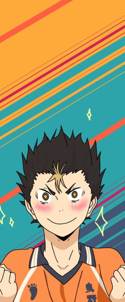 Yu Nishinoya iPhone Lock Screen Wallpaper