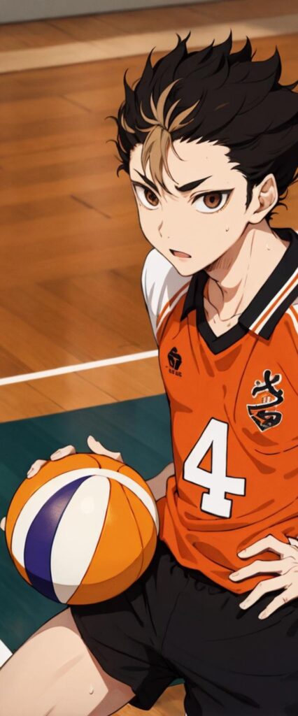 Yu Nishinoya iPhone Wallpaper 4k