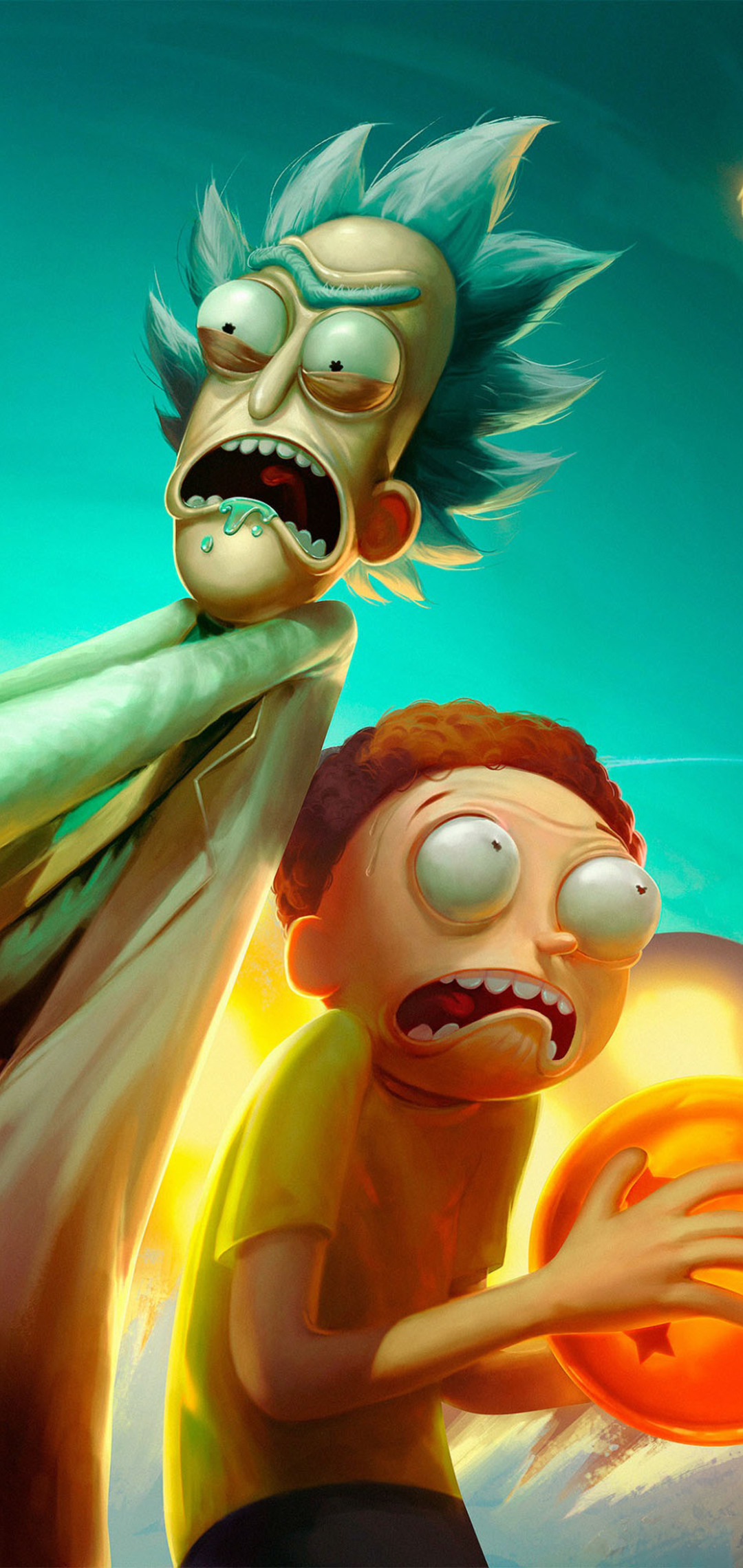 3d wallpaper rick and morty