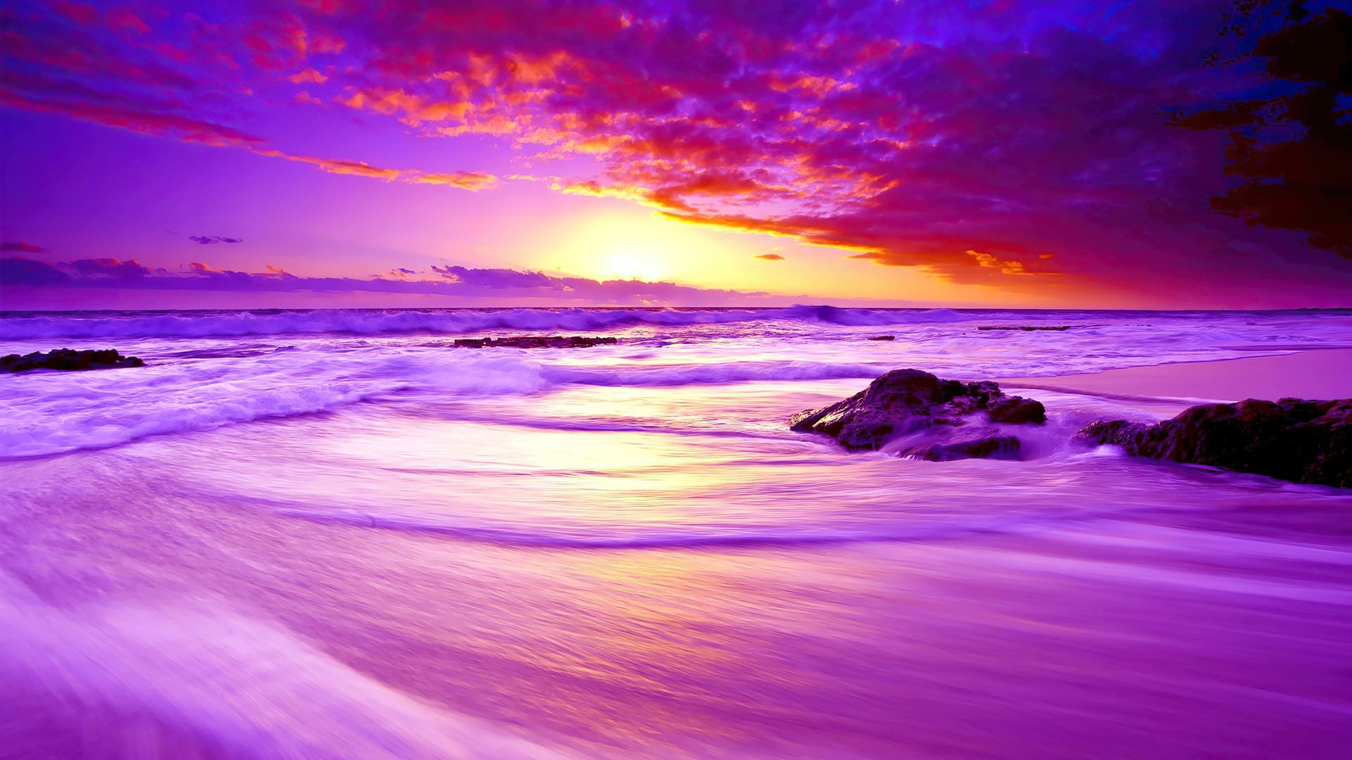 A stunning sunset HD wallpaper 4k background