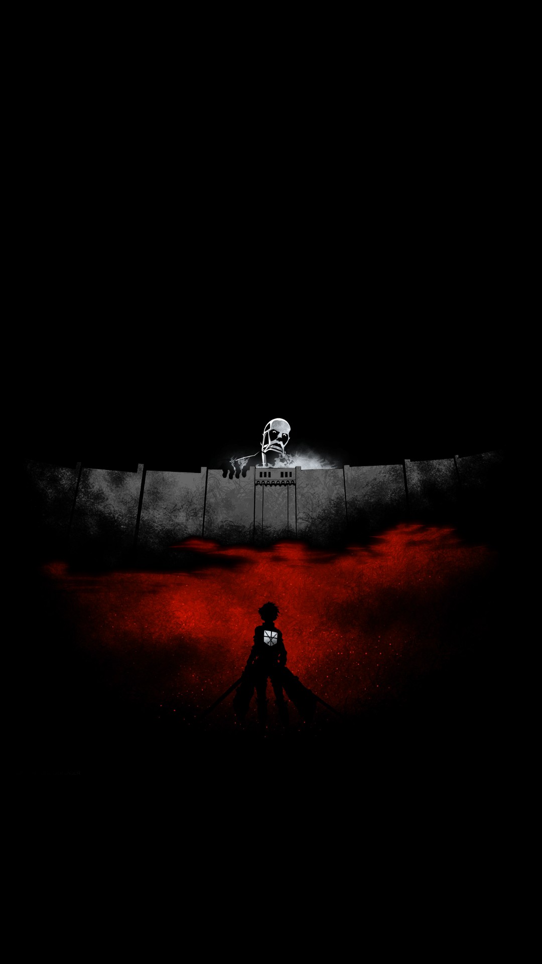 Attack on Titan Dark Black Wallpaper