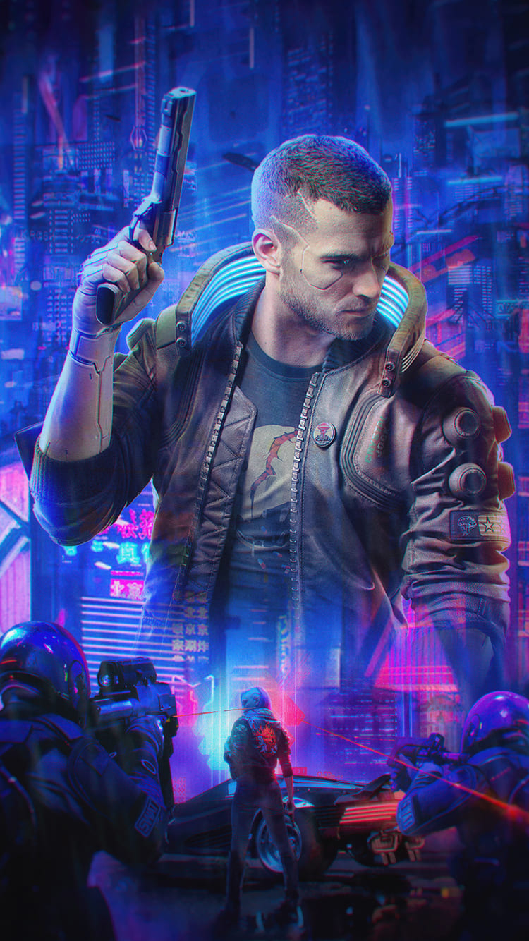 Download Cyberpunk 2077 wallpapers for mobile phone, free