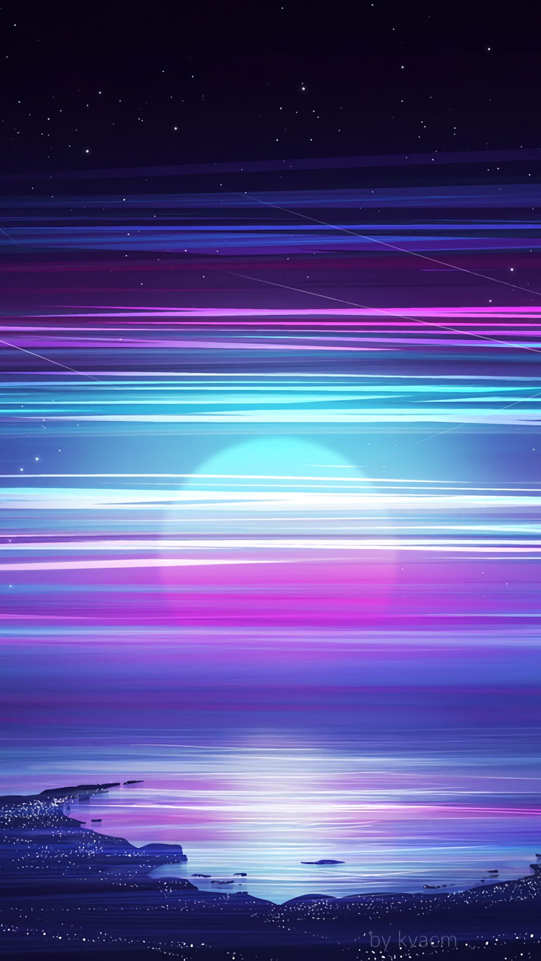 Synthwave Background Phone