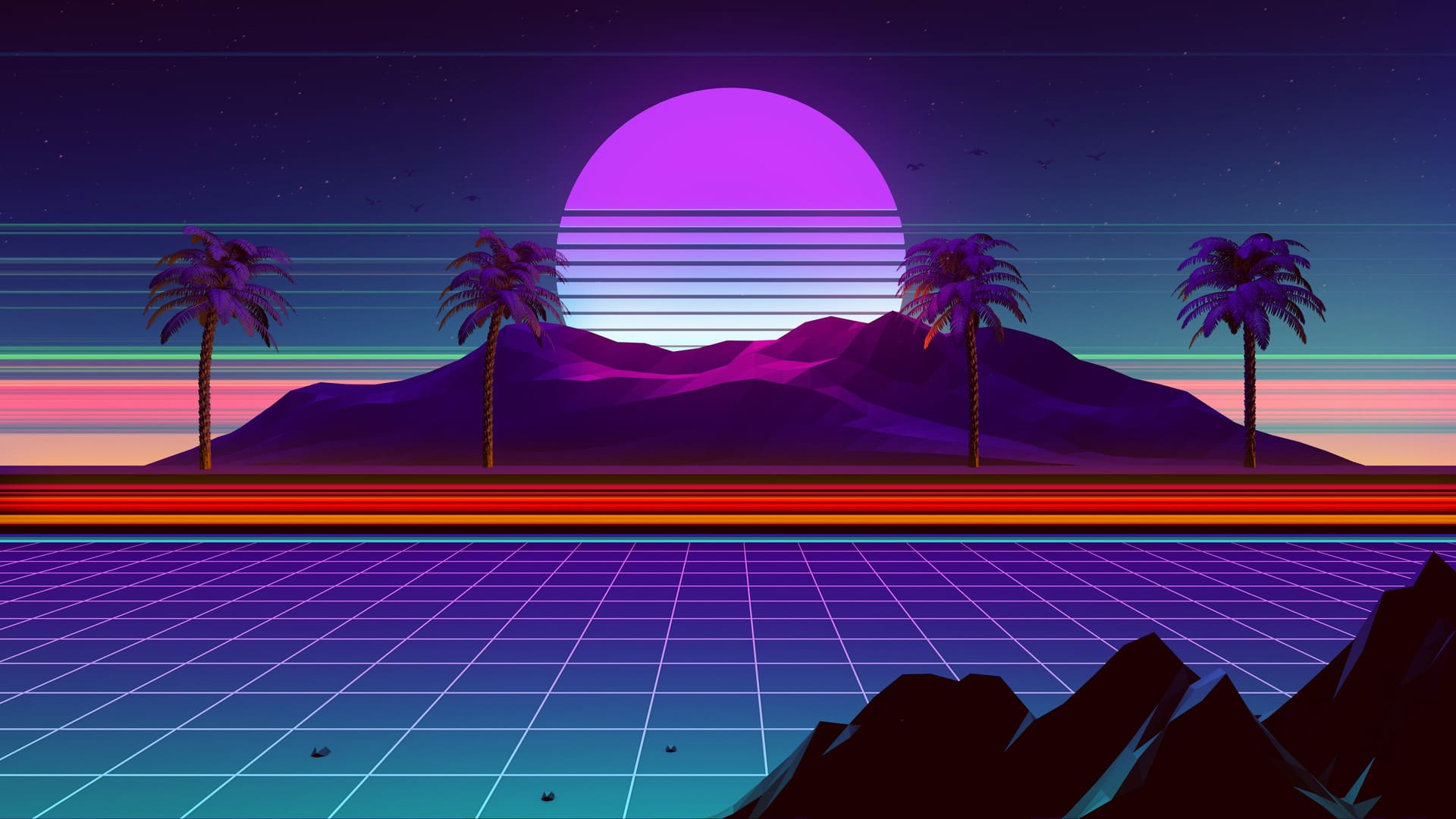 Synthwave Backgrounds