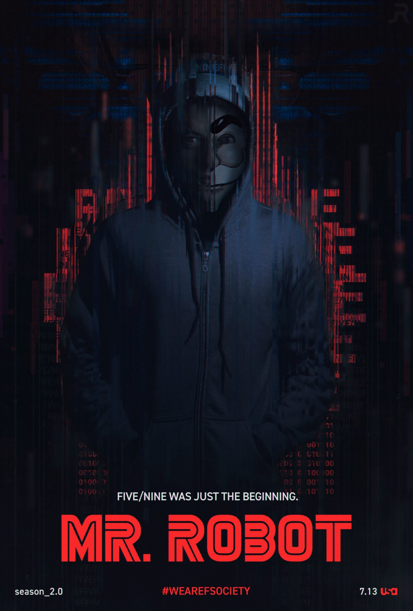 Wallpaper The series Mr. Robot on the desktop / interface