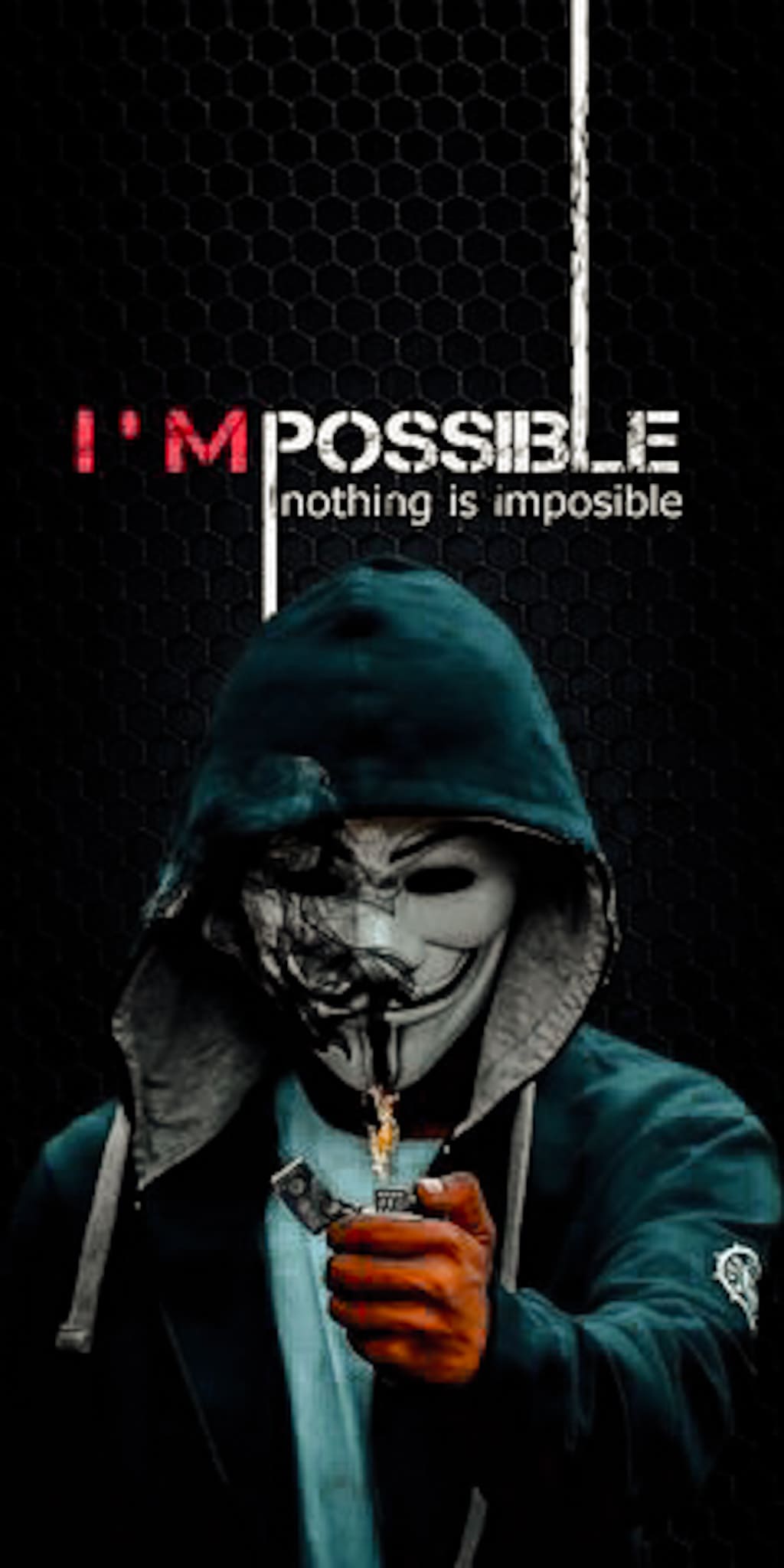 papel de parede anonymous 4k