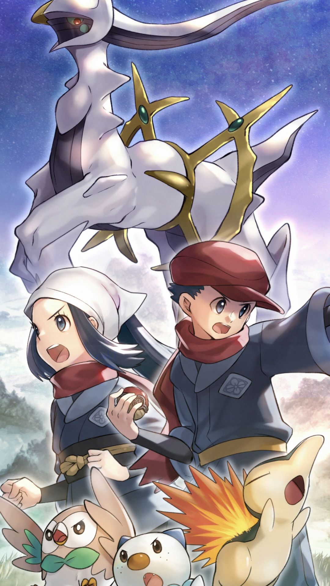 Pokemon Legends Arceus - Dawn & Lucas (Phone Wallpaper) : r/pokemon