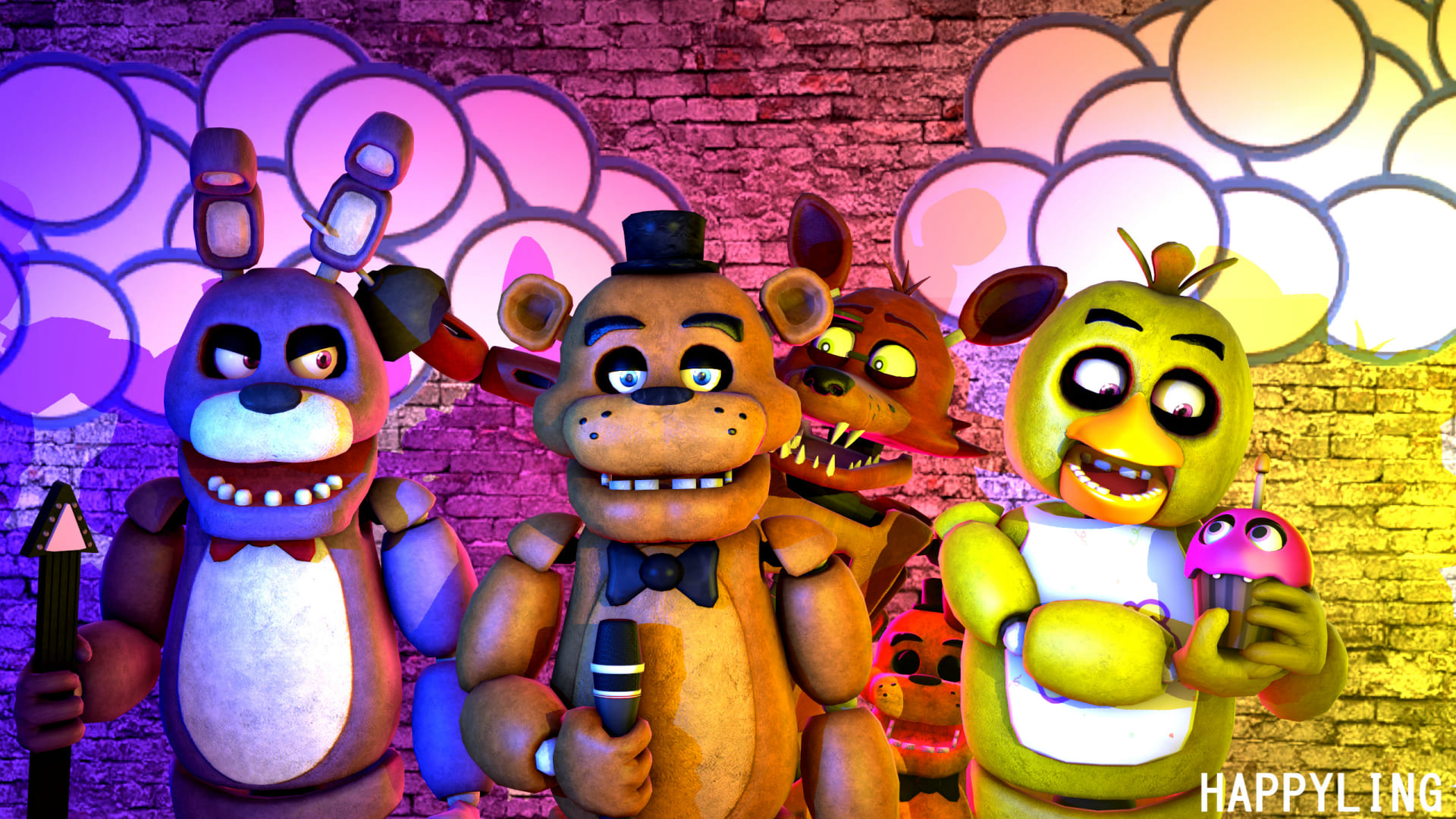 Glamrock Freddy PC Wallpaper