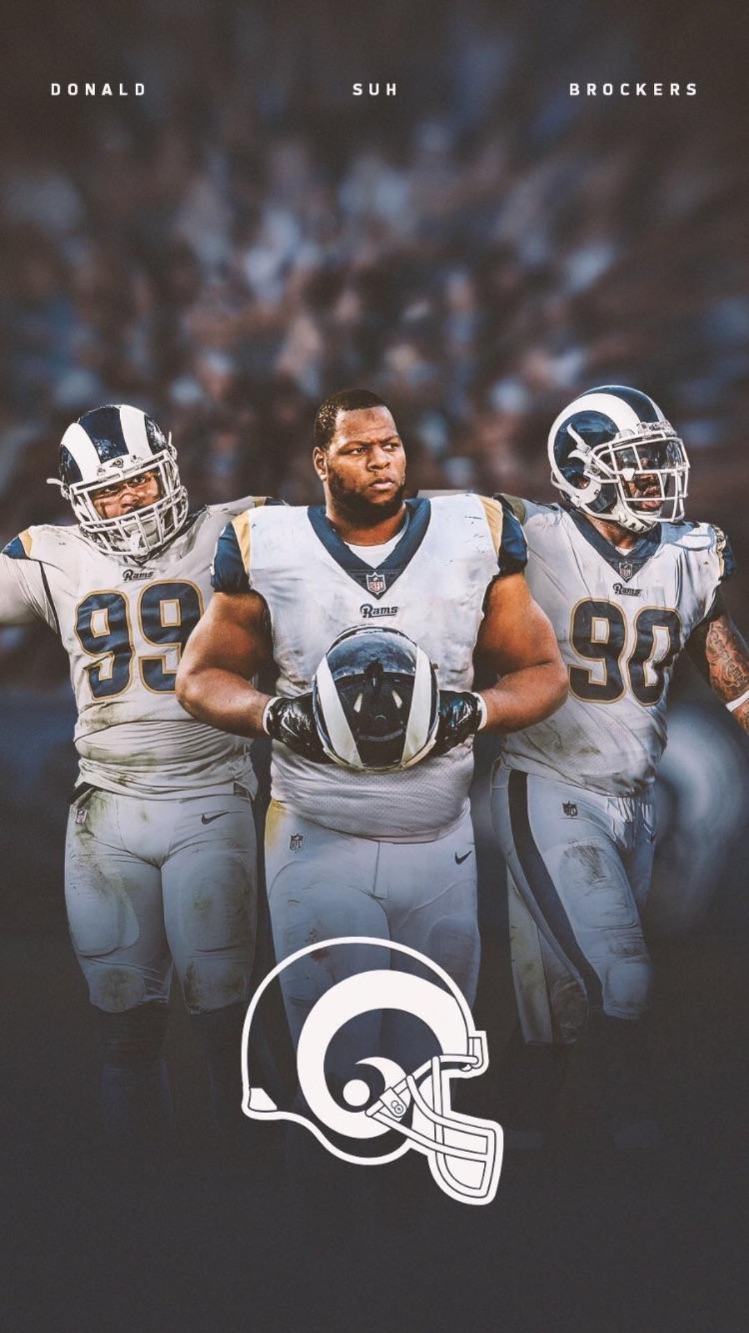 Download NFL Athlete Aaron Donald Yellow Jersey Wallpaper