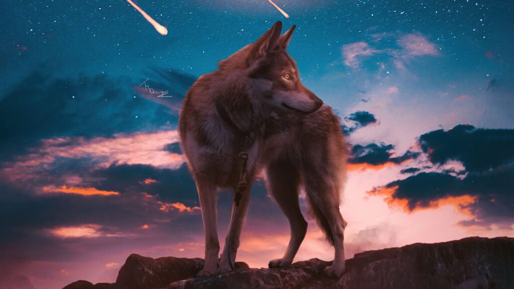 k Wolf Background