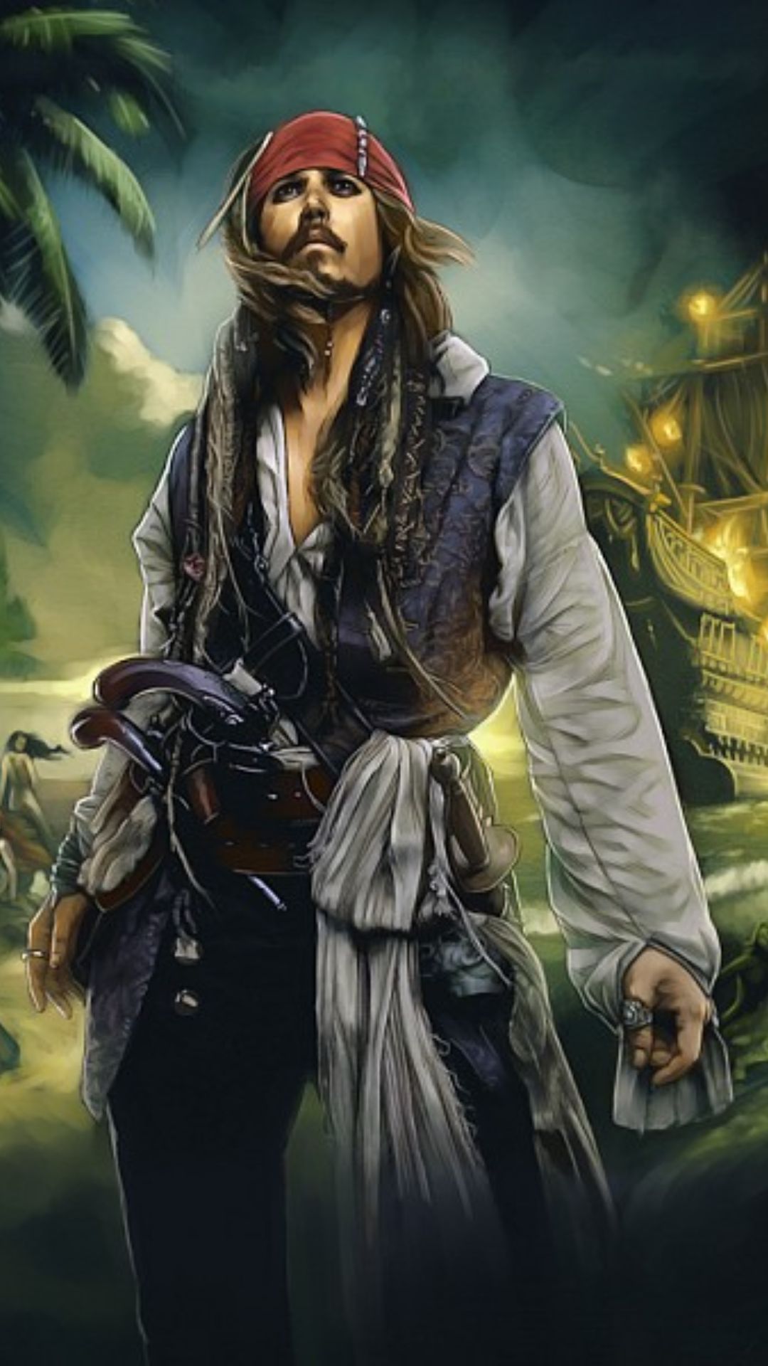 Captain Jack Sparrow iPhone Wallpaper
