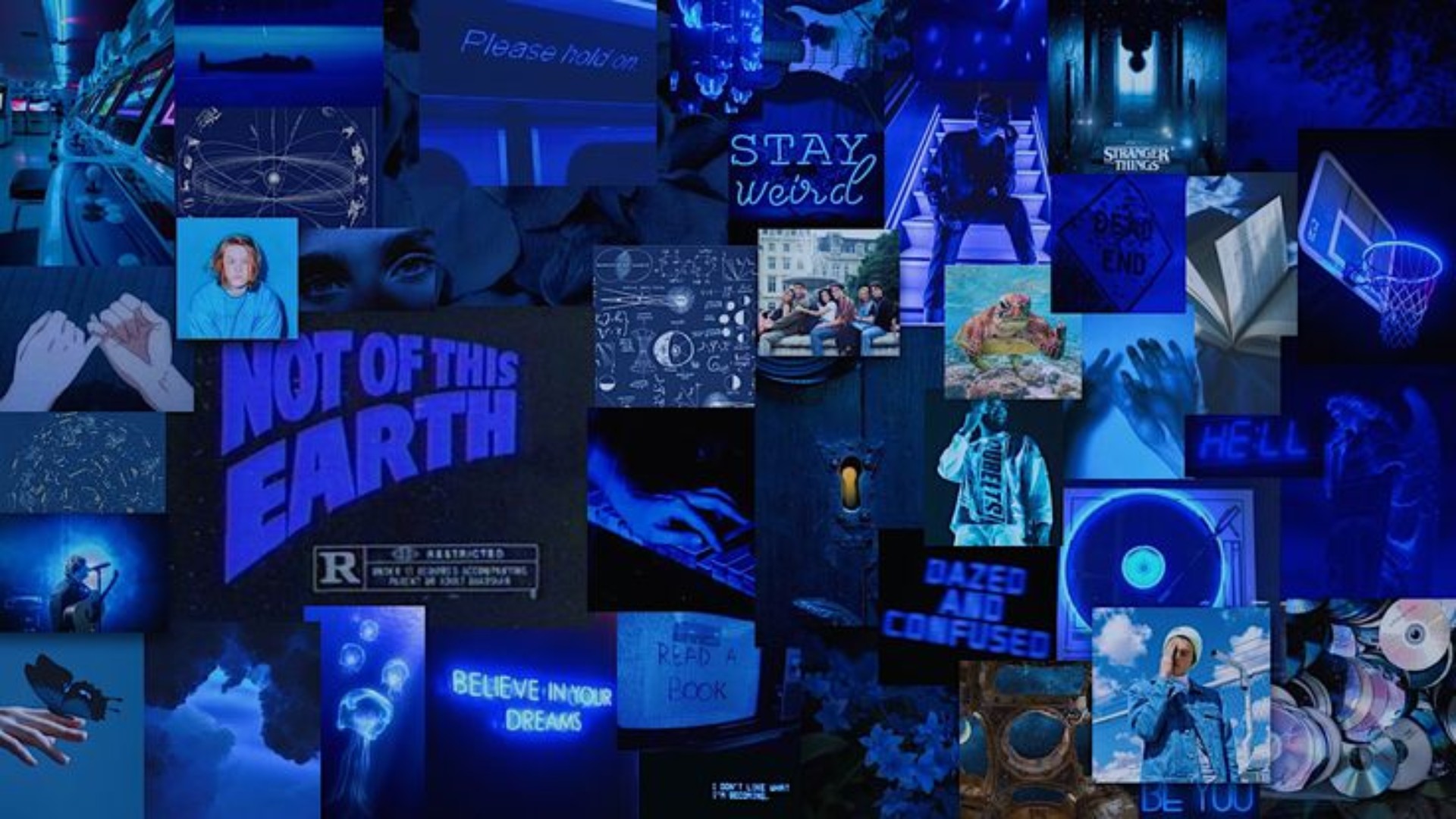 Dark Blue Aesthetic Backgrounds Desktop