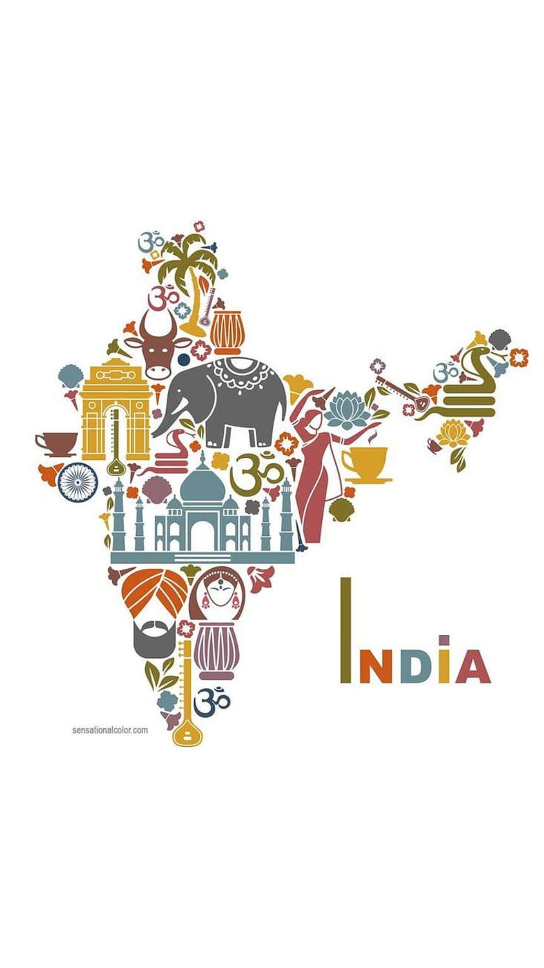 India Map Full HD Wallpaper