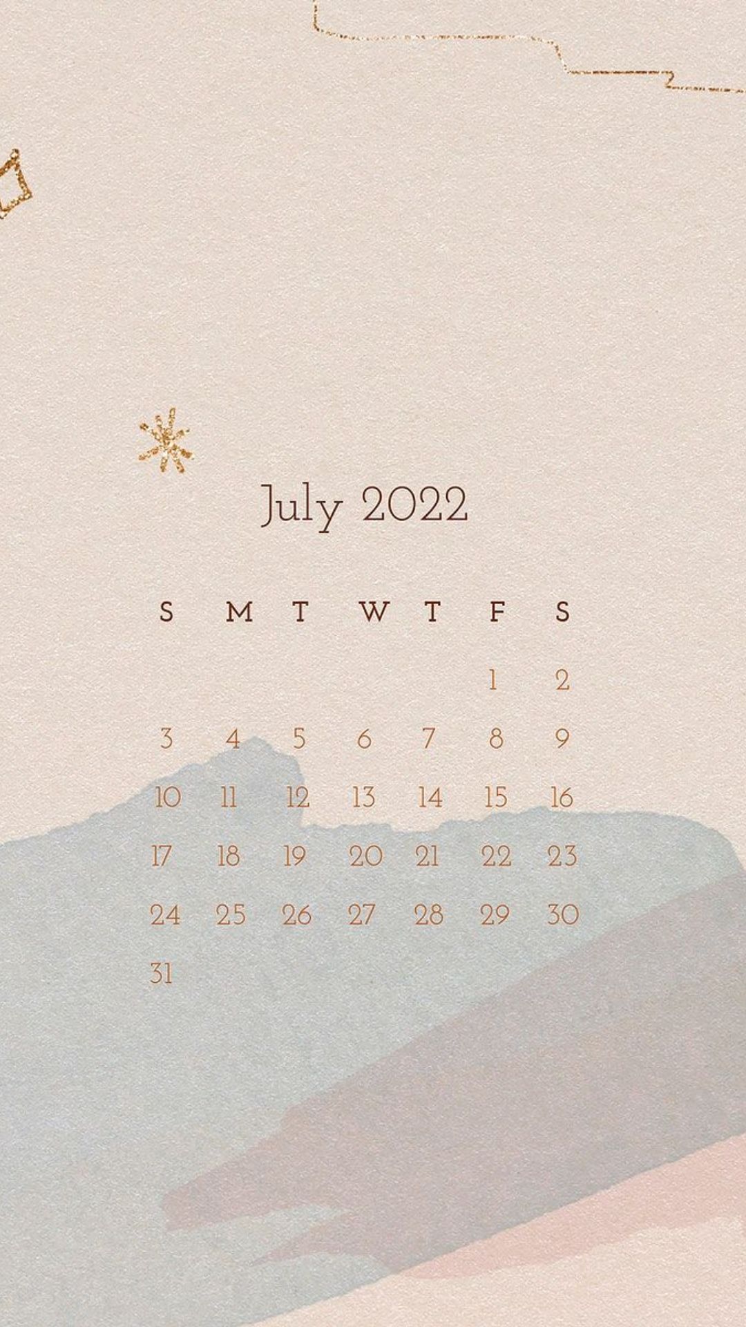 July Calendar Wallpaper HD