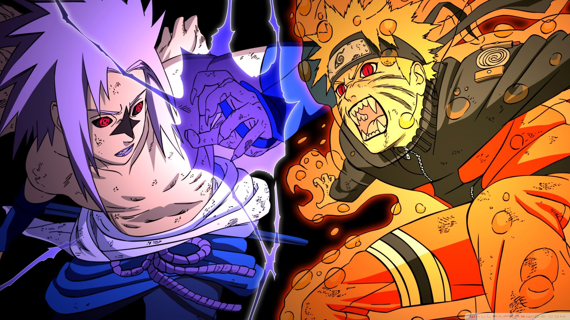 Naruto and Sasuke Wallpaper k