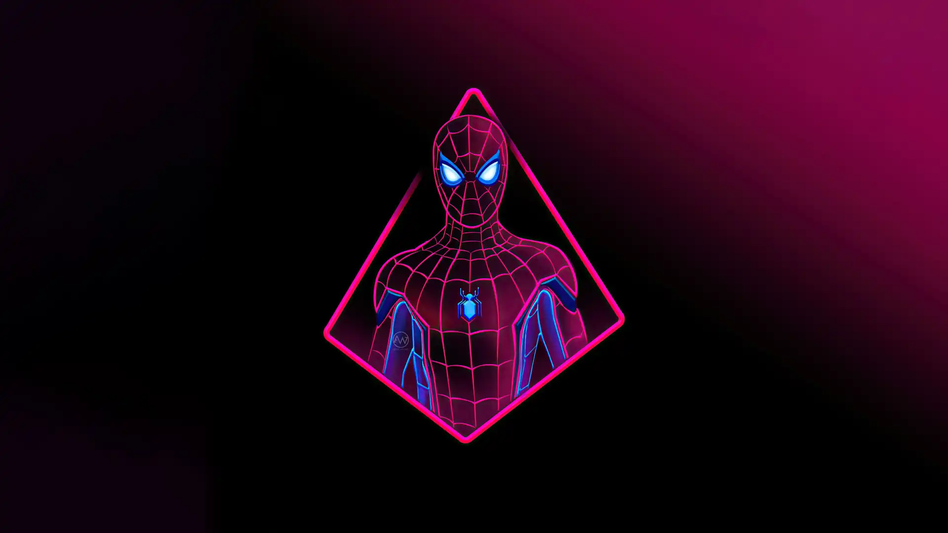 Neon Spider Man Laptop Wallpaper