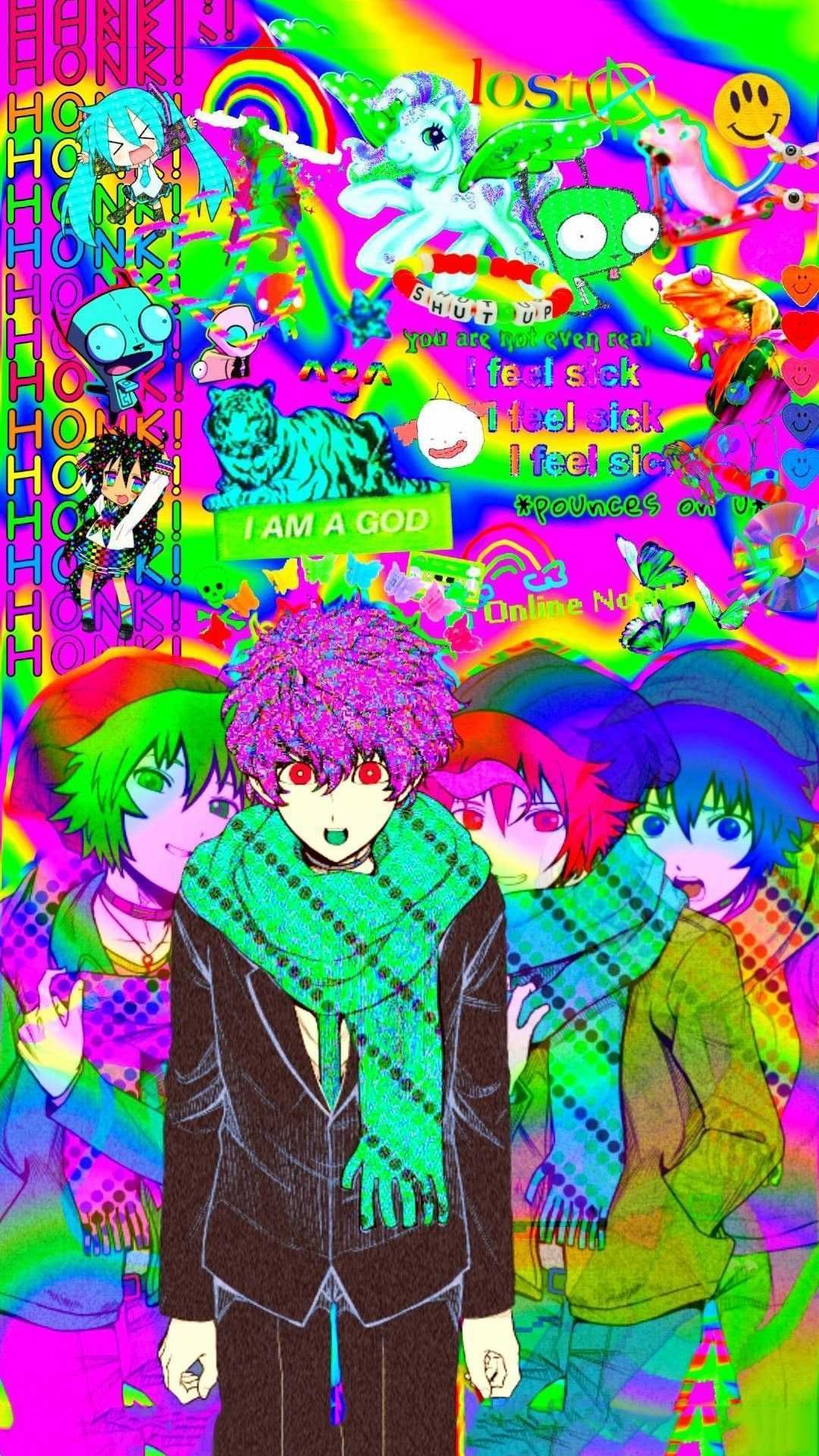 weirdcore👁️🍄🌈 in 2023  Pretty wallpapers, Dope wallpapers