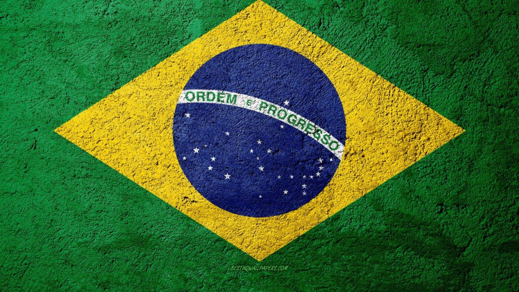 Brazil Flag Wallpaper 4k