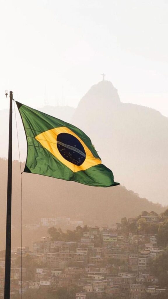 Brazil Flag iPhone Wallpaper