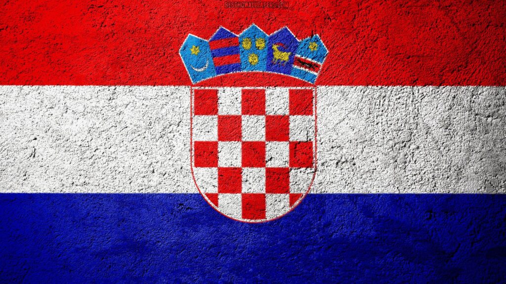 Croatia Flag Wallpaper 4k