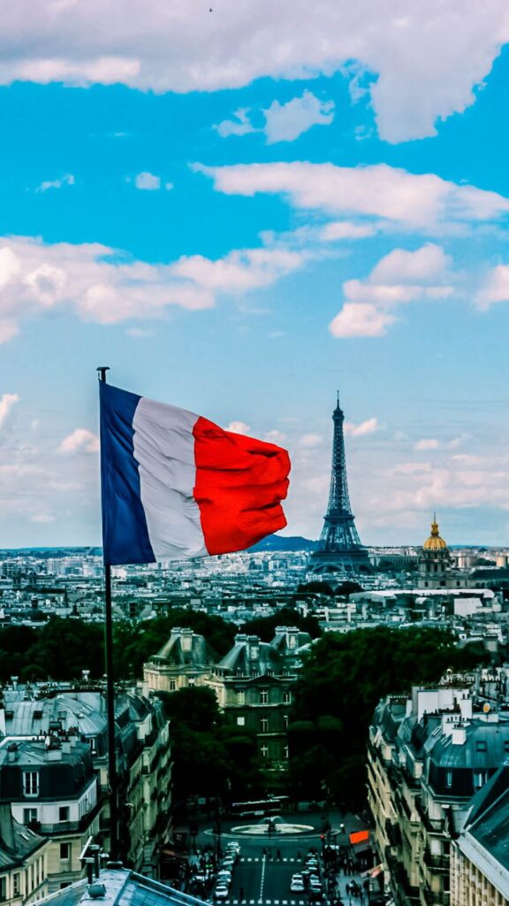 France Flag Background
