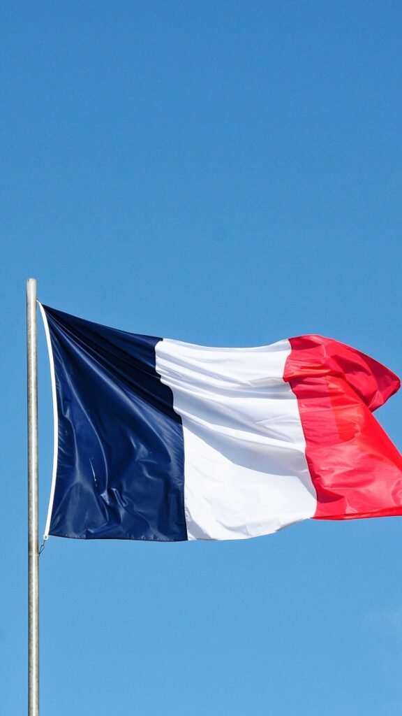 France Flag Phone Wallpaper