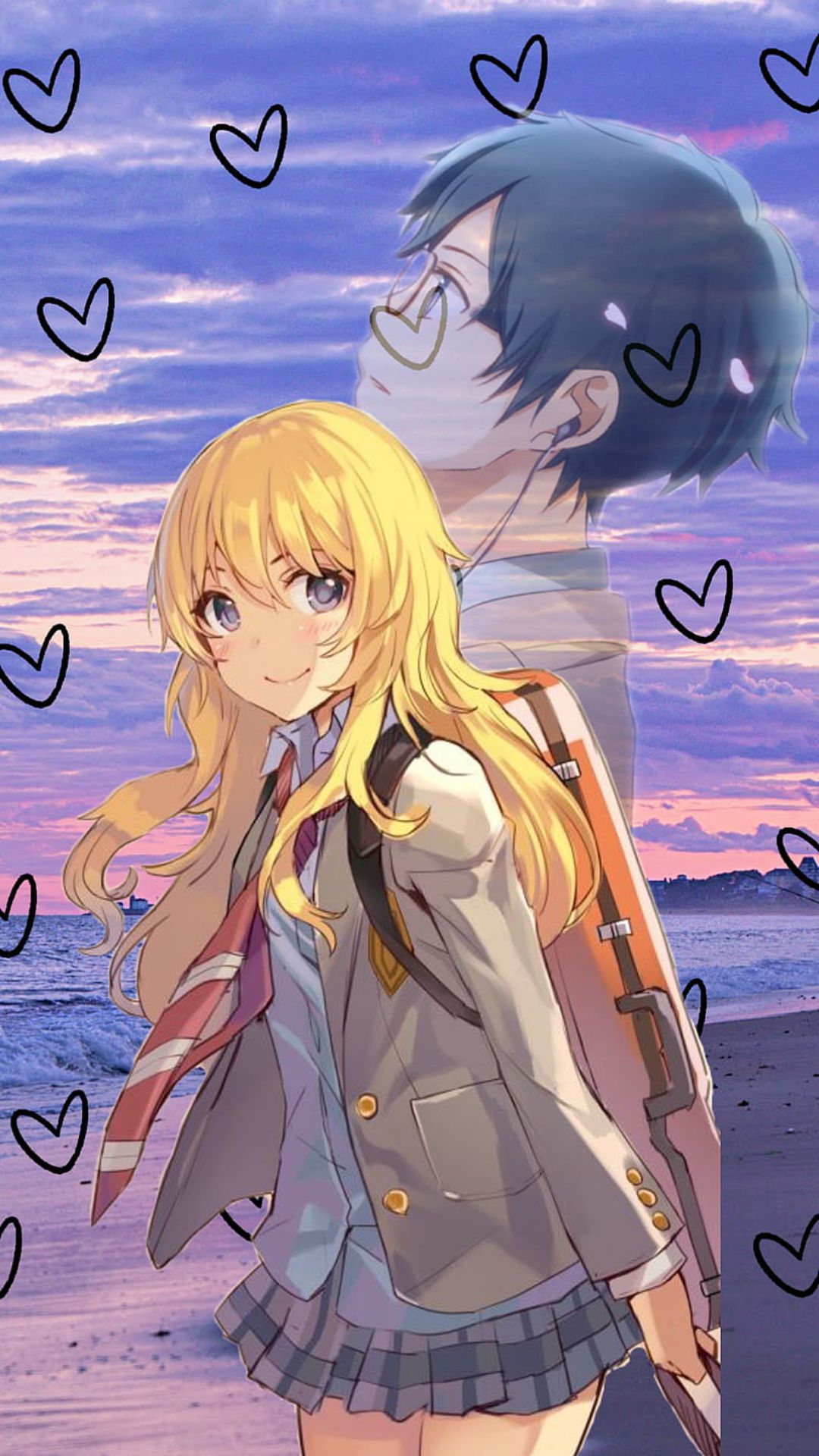 Your Lie in April iPhone Wallpaper