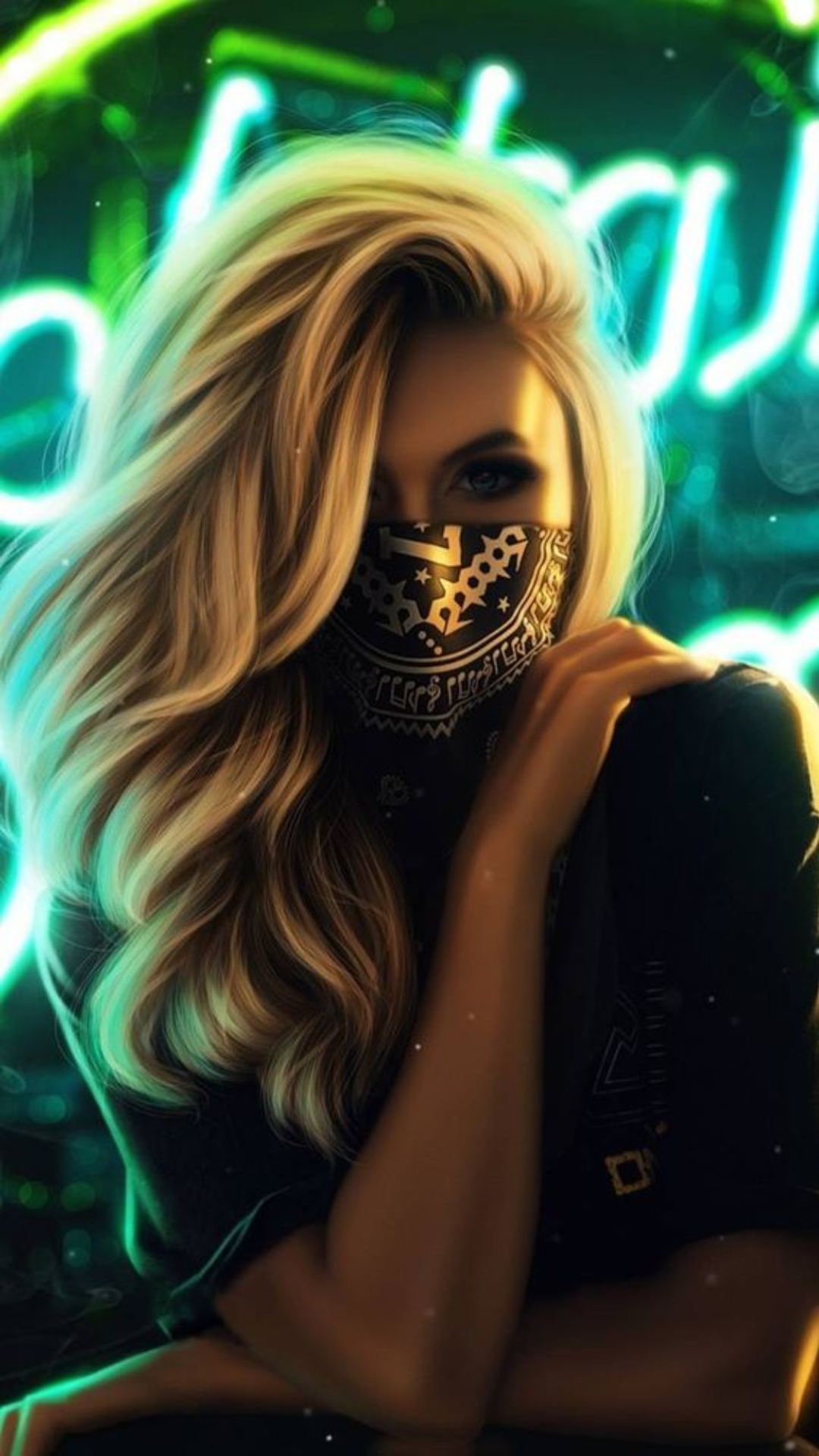 Neon Mask Girl Wallpapers - Top 30 Best Neon Mask Girl Wallpapers Download