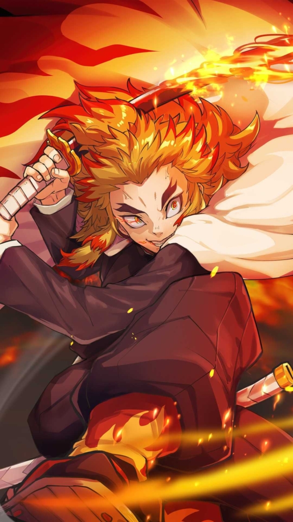 4k Rengoku Wallpaper For Android
