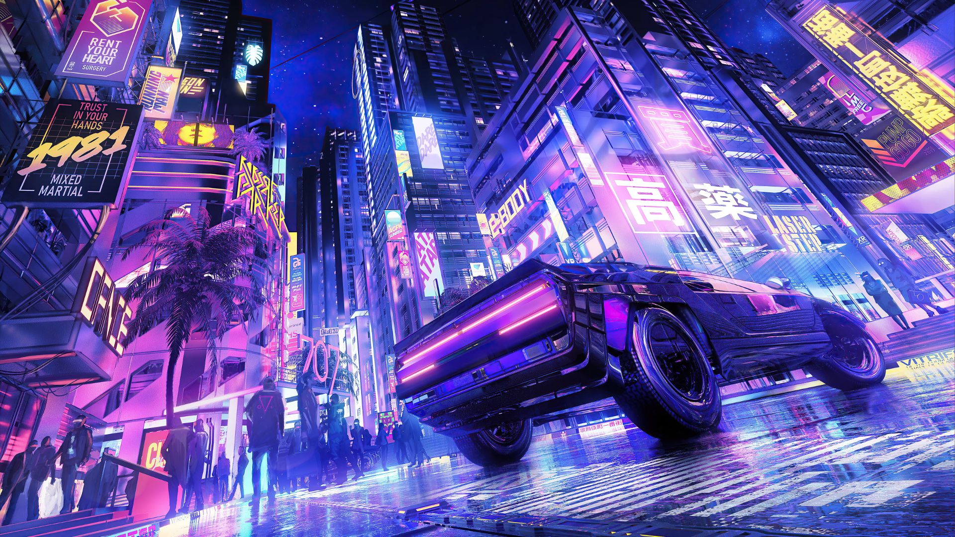 Cyberpunk, Cyberpunk City HD wallpaper