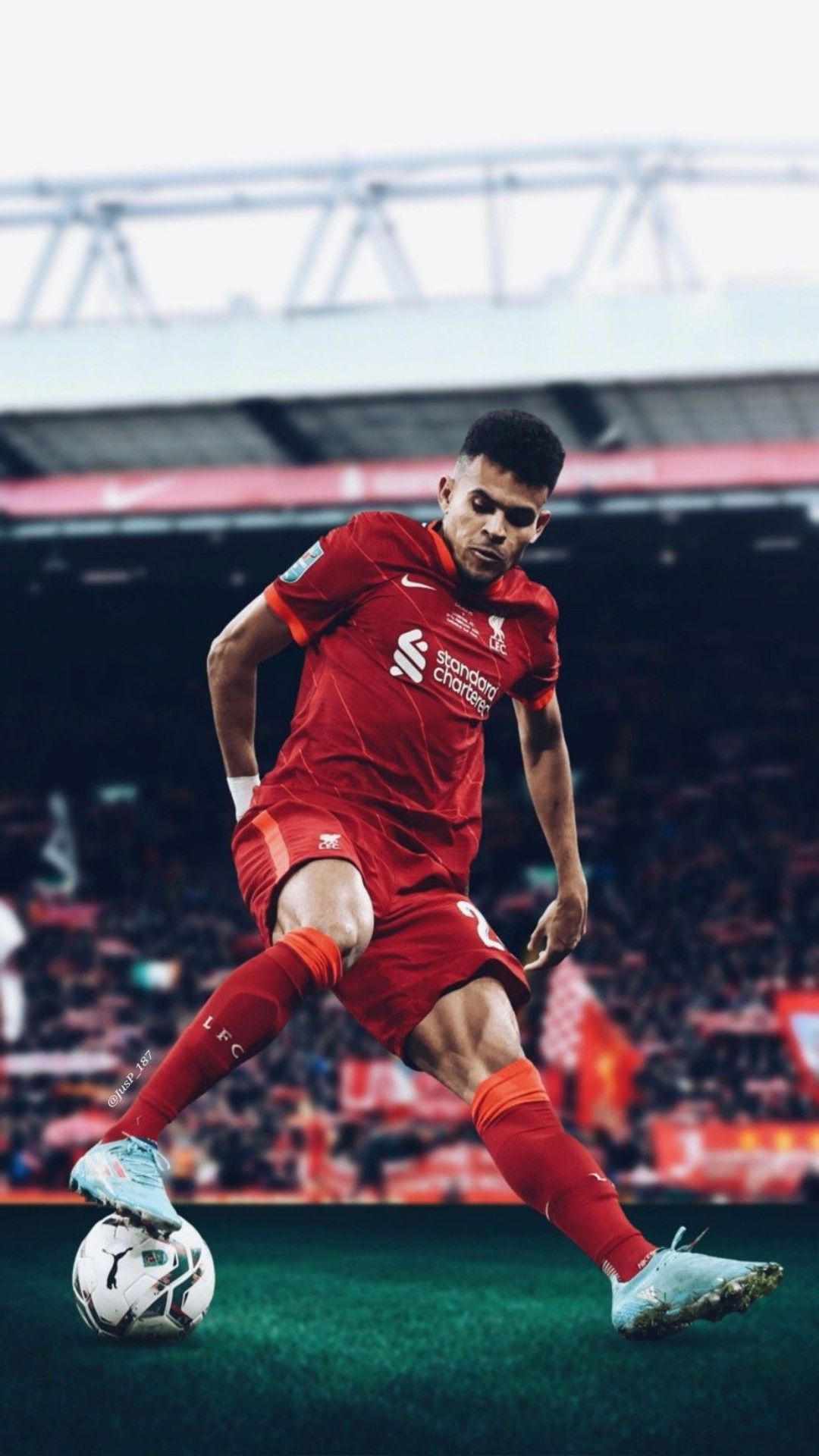 Download wallpapers Luis Diaz, Liverpool FC, red stone background, Premier  League, England, football, Luis Diaz Liverpool for desktop free. Pictures  for desktop free