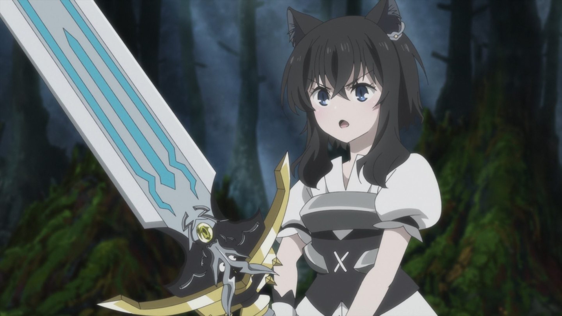 anime girl with sword wallpaper