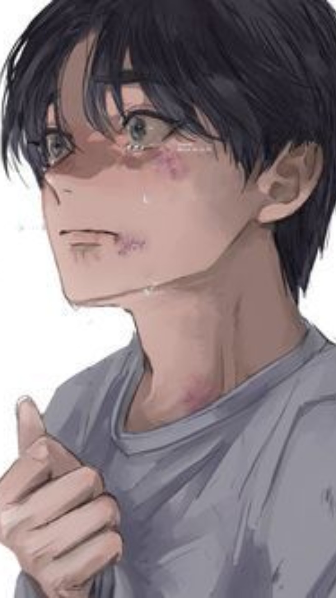 Crying anime boy, crying anime guy, HD phone wallpaper