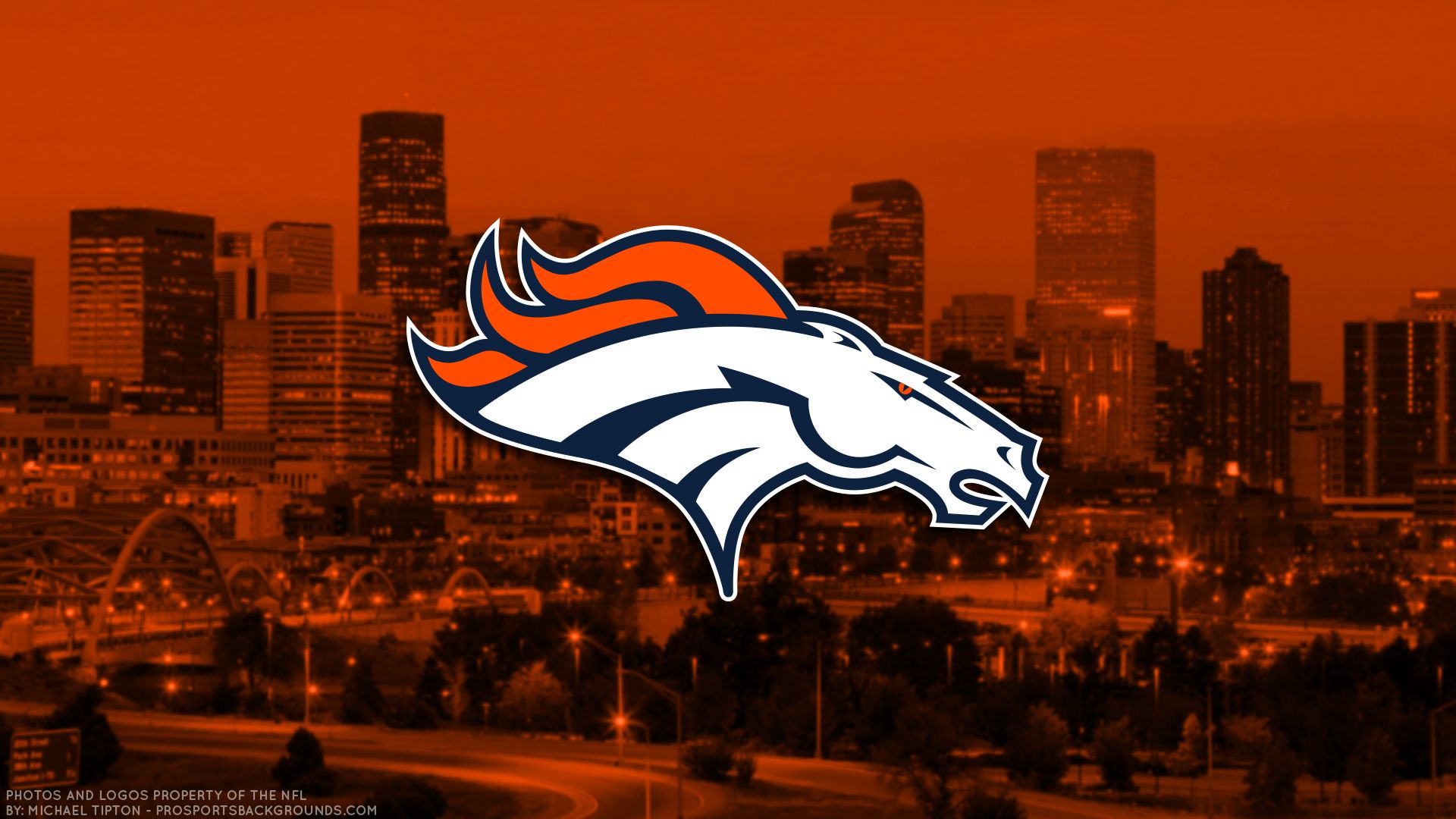 Denver Broncos Logo Wallpaper HD.