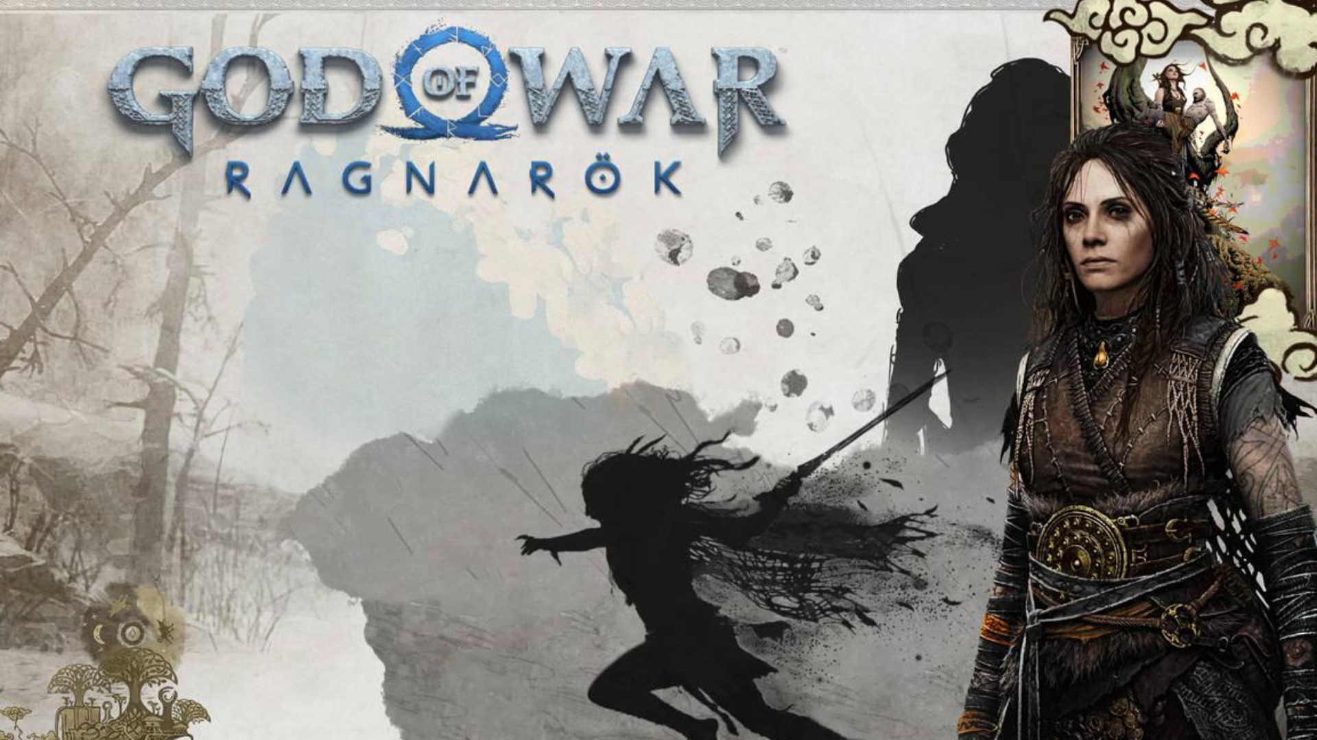 God of War Ragnarök Wallpaper 4K, PlayStation 5, Kratos, Freya