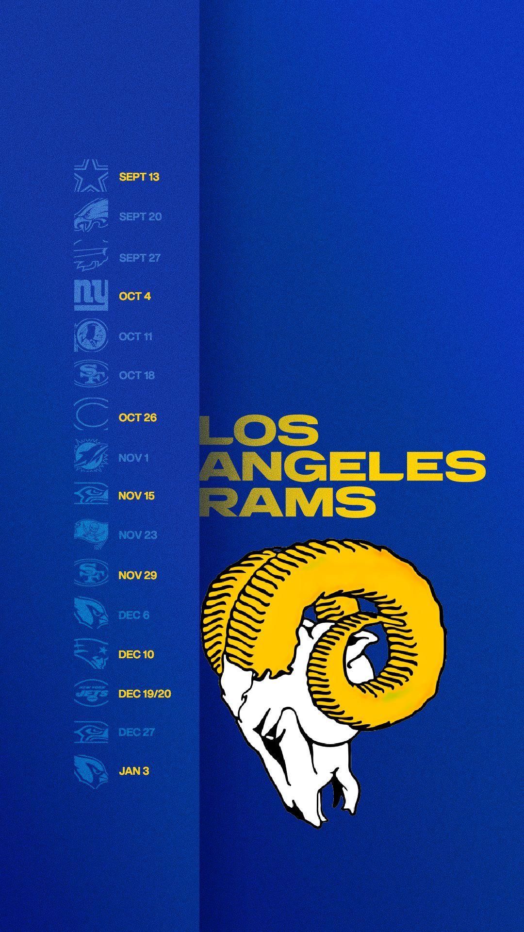 Los Angeles Rams Logo Android Wallpaper