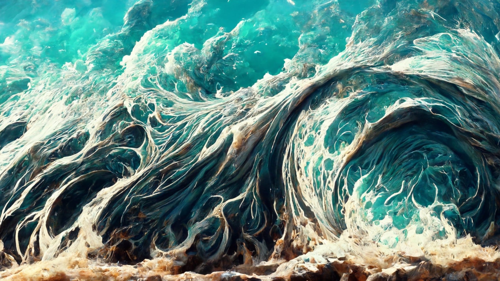 hd ocean waves wallpaper