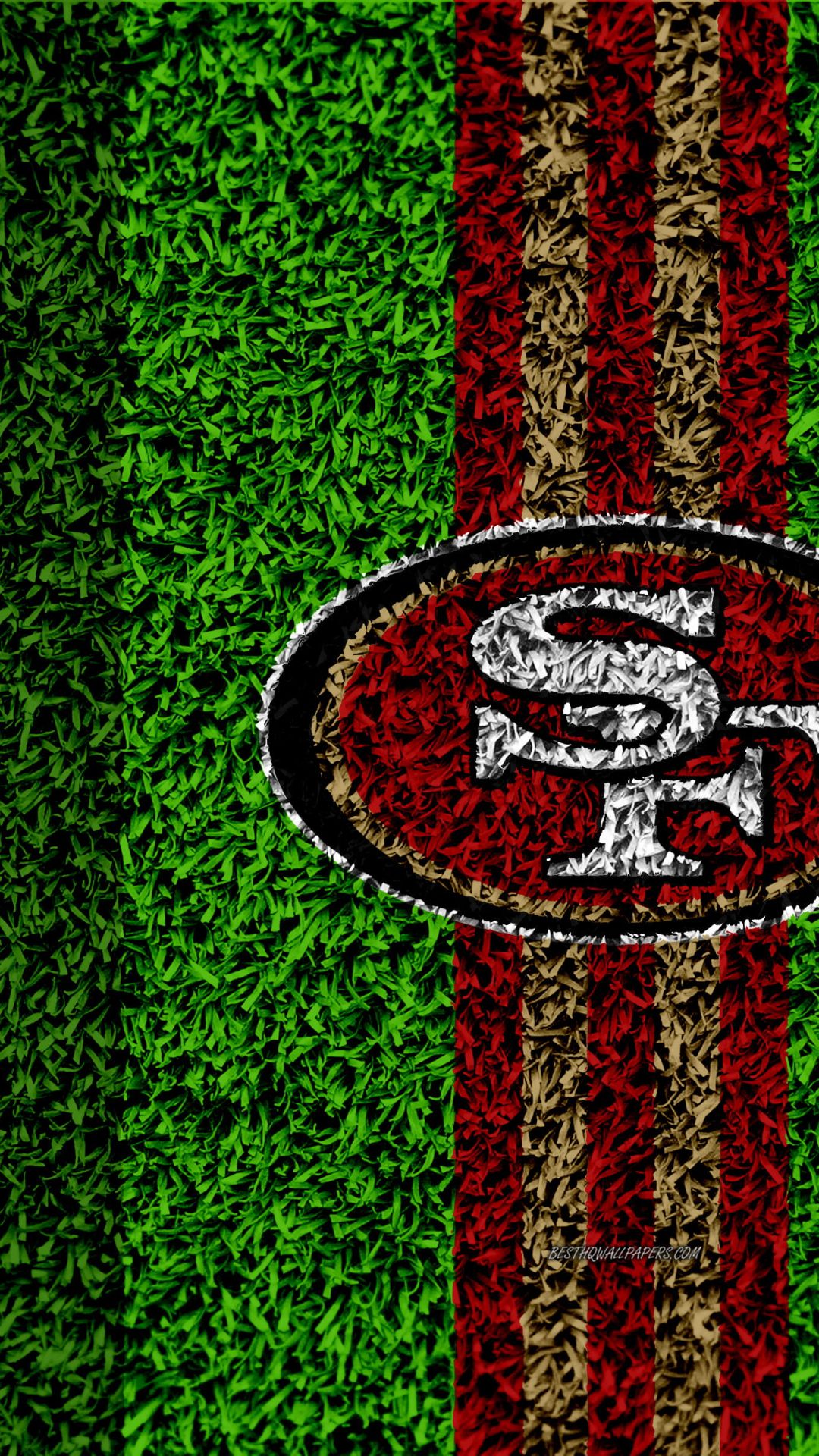 Download Pattern Logo SF 49ers iPhone Wallpaper